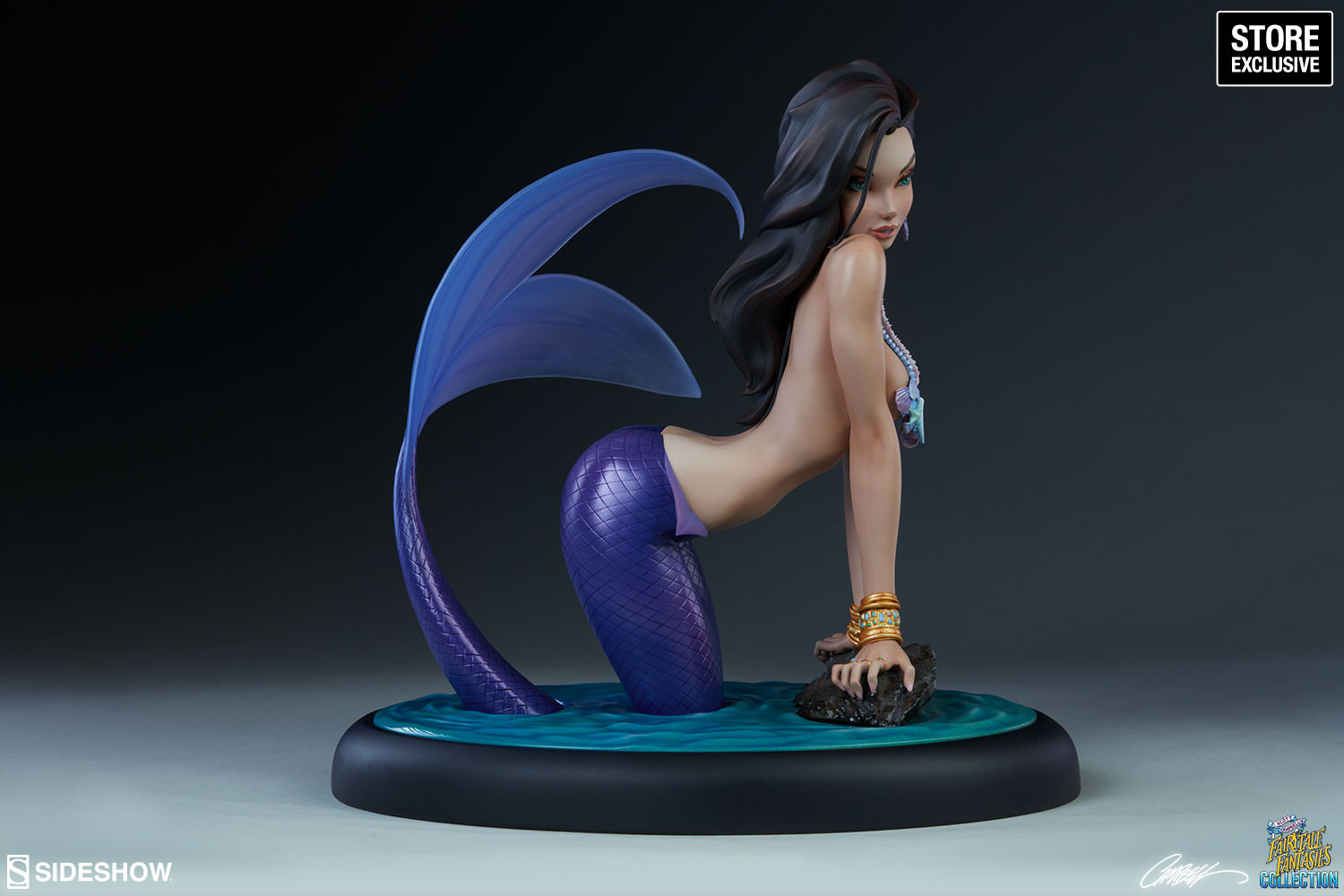 J. SCOTT CAMPBELL'S FAIRY TALES FANTASIES COLLECTION : THE LITTLE MERMAID STATUE STORE EXCLUSIVE Fairytale-fantasies-the-little-mermaid-statue-sideshow-2005042-11