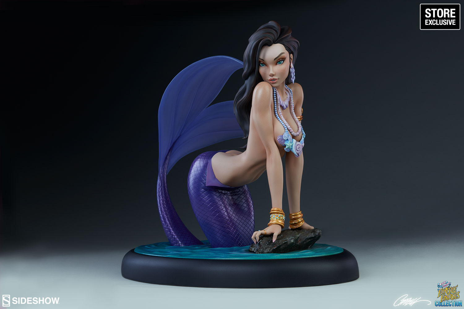 J. SCOTT CAMPBELL'S FAIRY TALES FANTASIES COLLECTION : THE LITTLE MERMAID STATUE STORE EXCLUSIVE Fairytale-fantasies-the-little-mermaid-statue-sideshow-2005042-12