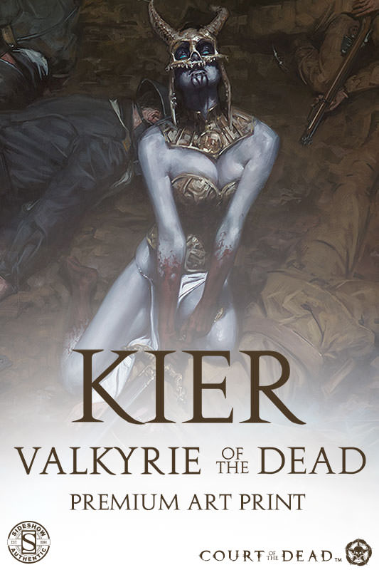 KIER: CALL OF THE FORSAKEN Premium Art Print  Kier-call-of-the-forsaken-valkyrie-art-print-500266-press-01