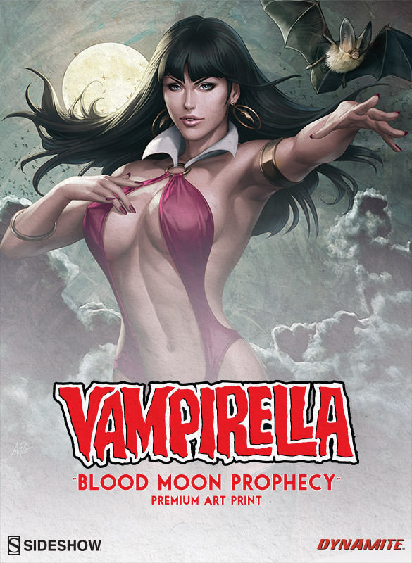 VAMPIRELLA' BLOOD MOON PROPHECY'  Premium Art Print Vampirella-blood-moon-prophecy-art-print-500300-press-01