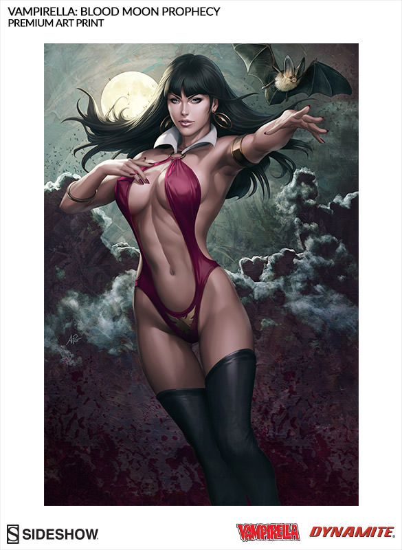 VAMPIRELLA' BLOOD MOON PROPHECY'  Premium Art Print Vampirella-blood-moon-prophecy-art-print-500300-press-02