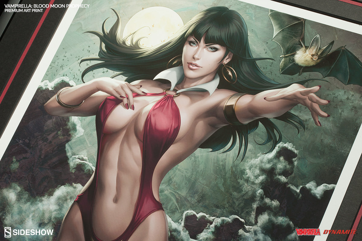 VAMPIRELLA' BLOOD MOON PROPHECY'  Premium Art Print Vampirella-blood-moon-prophecy-art-print-500300-press-05