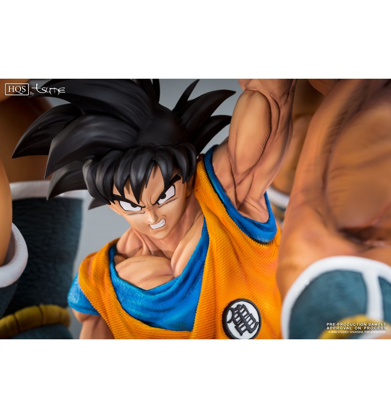 TSUME : DRAGON BALL HQS:SONGOKU (The Quiet Wrath of Son Goku) Tsume-hqs-dragon-ball-z-statue-goku-versus-nappa-6