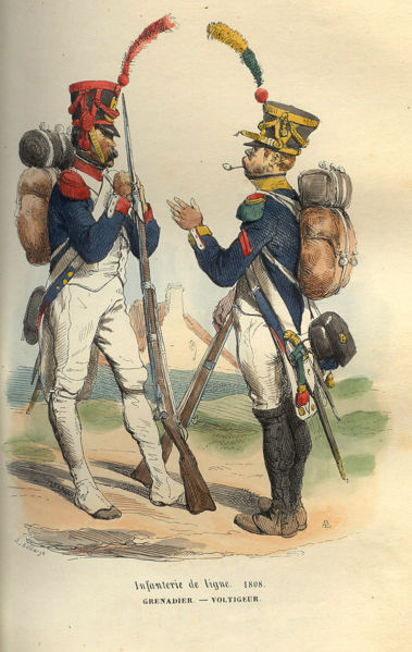 نبرد سه امپراطور(اشترلیتز) Napoleon_Grenadier_of_1808_by_Bellange