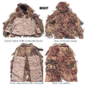 لباس ها و طرح های استتار  Varmint-desert-ghillie