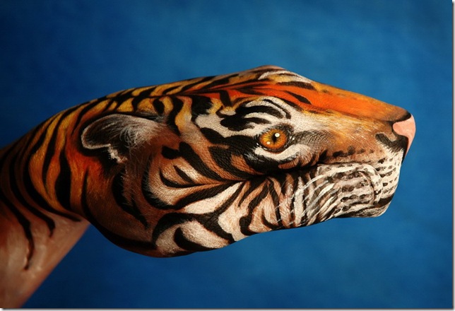 creative hand painting pictures