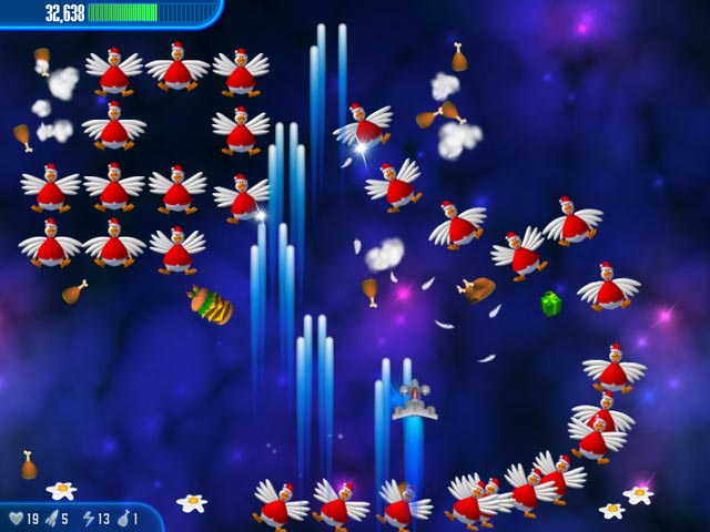 Jeu assez sympa : Chiken Invaders Screen2