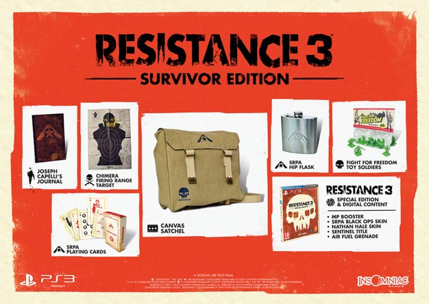 Resistance 3 com kit de sobrevivncia Resistance-3-survivor-edition