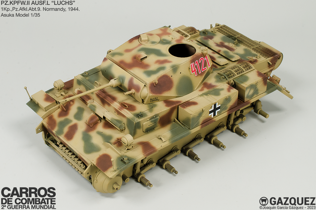 PZ.KPFW.II AUSF.L “LUCHS” 1Kp.,Pz.Afkl.Abt.9. Normandy, 1944. Asuka Model 1/35 Luchs_0180