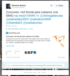 Zunzuneo, un tentativo di  "twitter cubano" finanziato dagli Usa per fomentare una rebeldia nella Isla 42D0E08D-376D-4215-A72B-0620D5E666ED_w268
