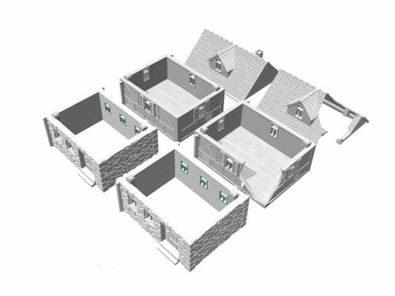 [Kickstarter] 2nd World War models "German Town" for print Haus1