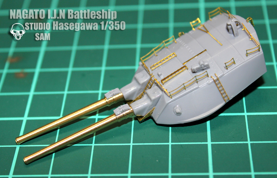 Hasegawa 1/350 長門 Nagato Deuxième montage 1