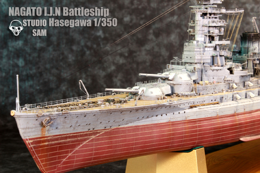 Hasegawa 1/350 長門 Nagato Deuxième montage 17