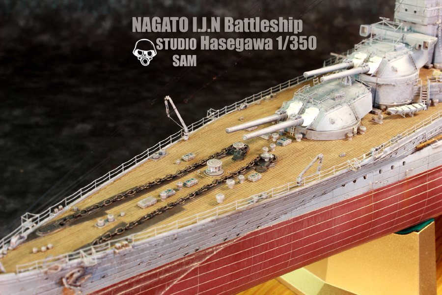 Hasegawa 1/350 長門 Nagato Deuxième montage 18