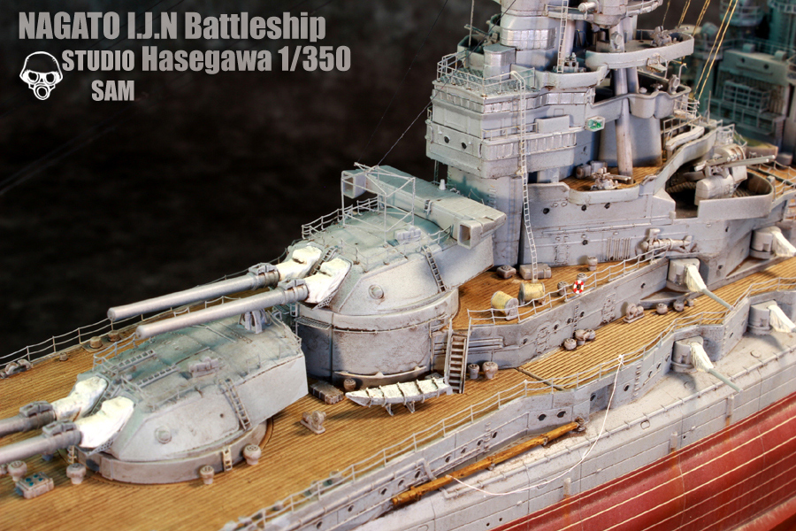 Hasegawa 1/350 長門 Nagato Deuxième montage 21