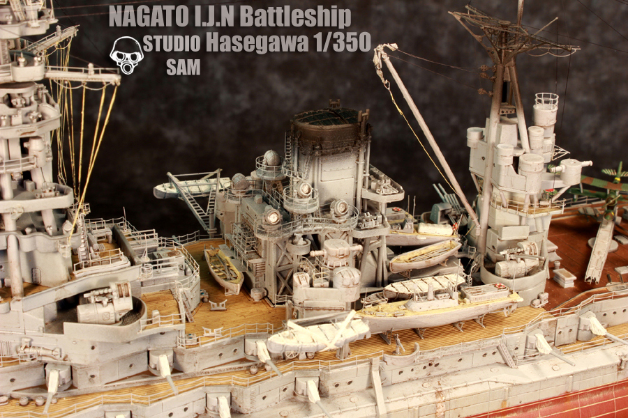 Hasegawa 1/350 長門 Nagato Deuxième montage 24