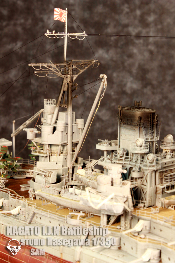 Hasegawa 1/350 長門 Nagato Deuxième montage 28