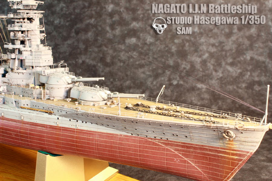 Hasegawa 1/350 長門 Nagato Deuxième montage 31