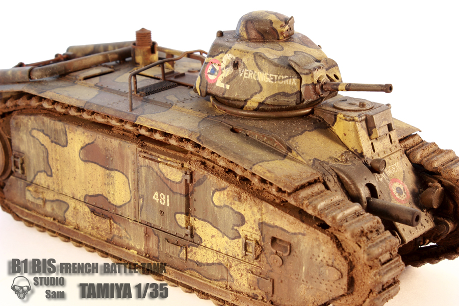 TAMIYA 1/35 B1 Bis French Battle Tank B1bis6