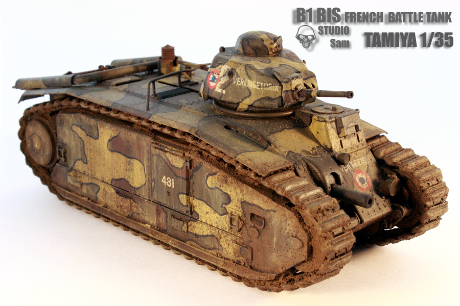 TAMIYA 1/35 B1 Bis French Battle Tank B1bis7