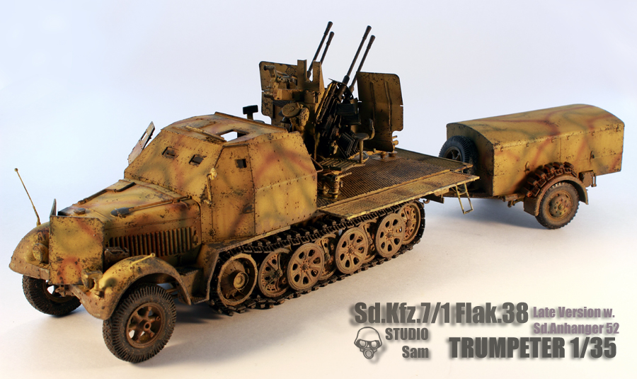 TRUMPETER 1/35 SD.KFZ.7/1 FLAK. 38 LATE VERSION  Flak1