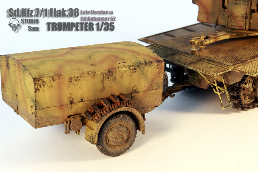 TRUMPETER 1/35 SD.KFZ.7/1 FLAK. 38 LATE VERSION  Flak10