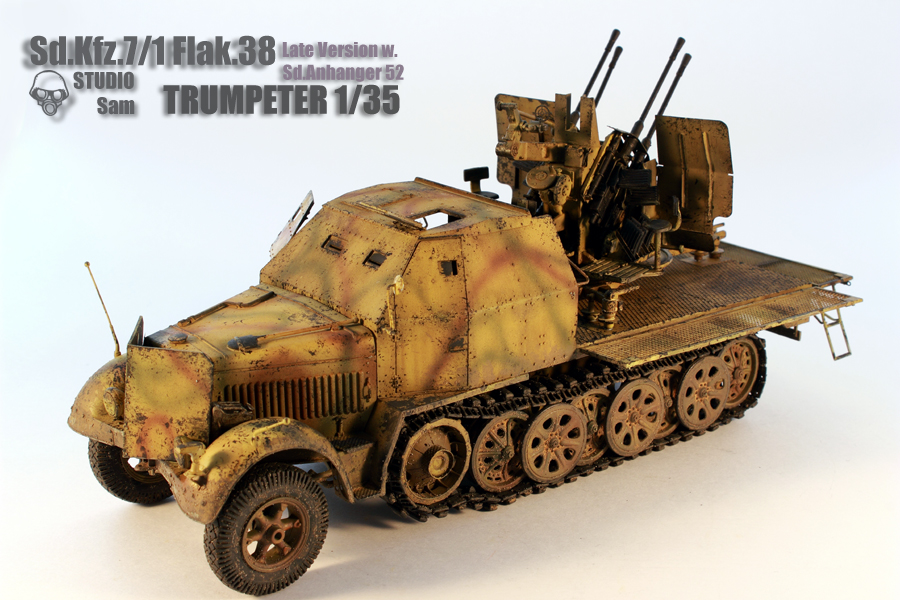 TRUMPETER 1/35 SD.KFZ.7/1 FLAK. 38 LATE VERSION  Flak2