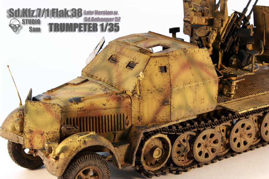 TRUMPETER 1/35 SD.KFZ.7/1 FLAK. 38 LATE VERSION  Flak3