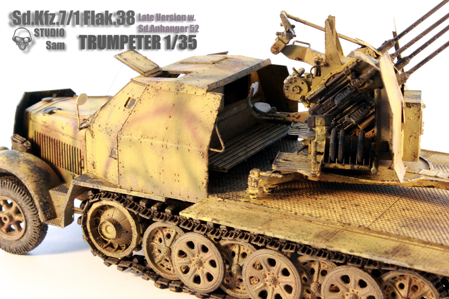 TRUMPETER 1/35 SD.KFZ.7/1 FLAK. 38 LATE VERSION  Flak4