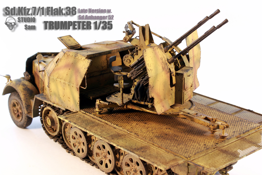 TRUMPETER 1/35 SD.KFZ.7/1 FLAK. 38 LATE VERSION  Flak6