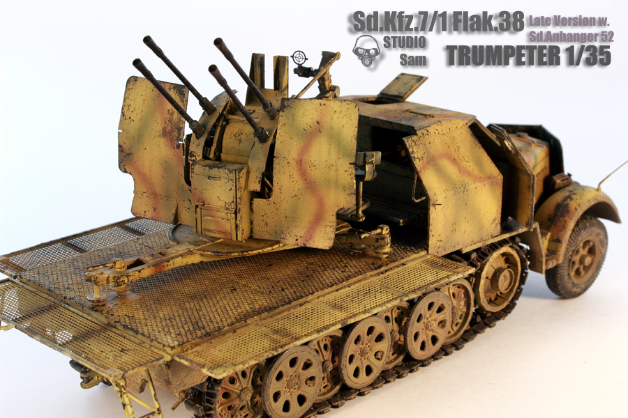 TRUMPETER 1/35 SD.KFZ.7/1 FLAK. 38 LATE VERSION  Flak7