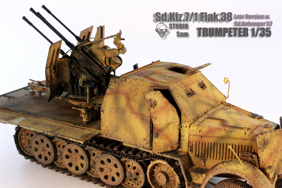 TRUMPETER 1/35 SD.KFZ.7/1 FLAK. 38 LATE VERSION  Flak8