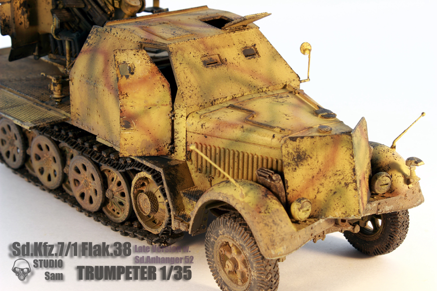 TRUMPETER 1/35 SD.KFZ.7/1 FLAK. 38 LATE VERSION  Flak9