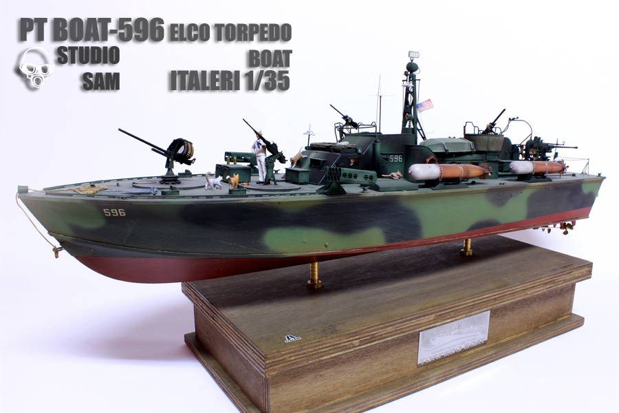 ITALERI 1/35 U.S. NAVY ELCO PT-BOAT 596 Pt1