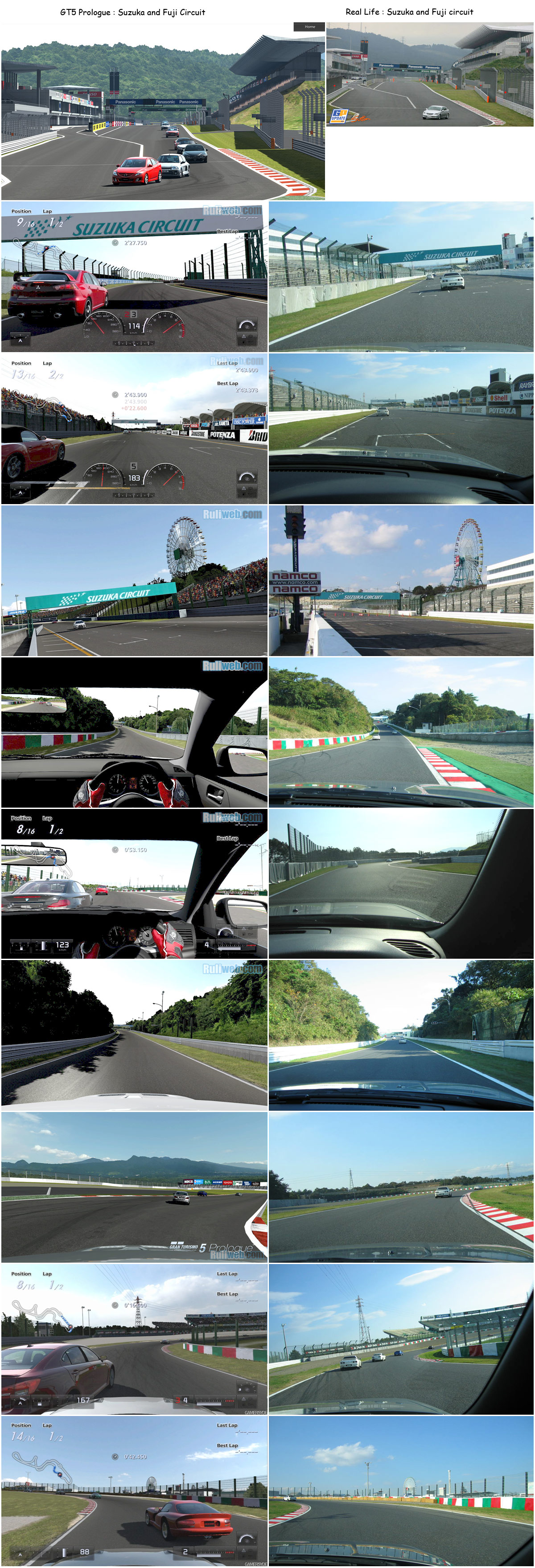 test 2.0 Gran Turismo prologue Vs. Realidad GT5Prologue-Suzuka