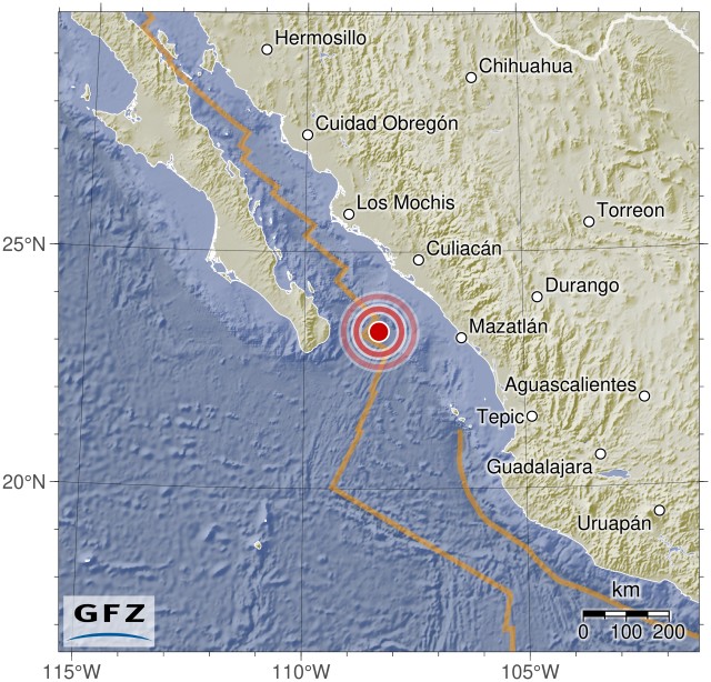 FUERTE SISMO 6.4 GOLFO CALIFORNIA Gfz2023lwnc