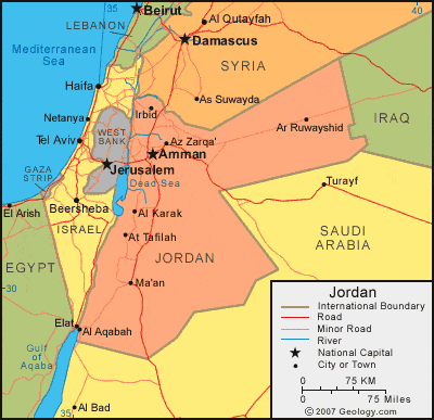 Jordan Map Jordan-map