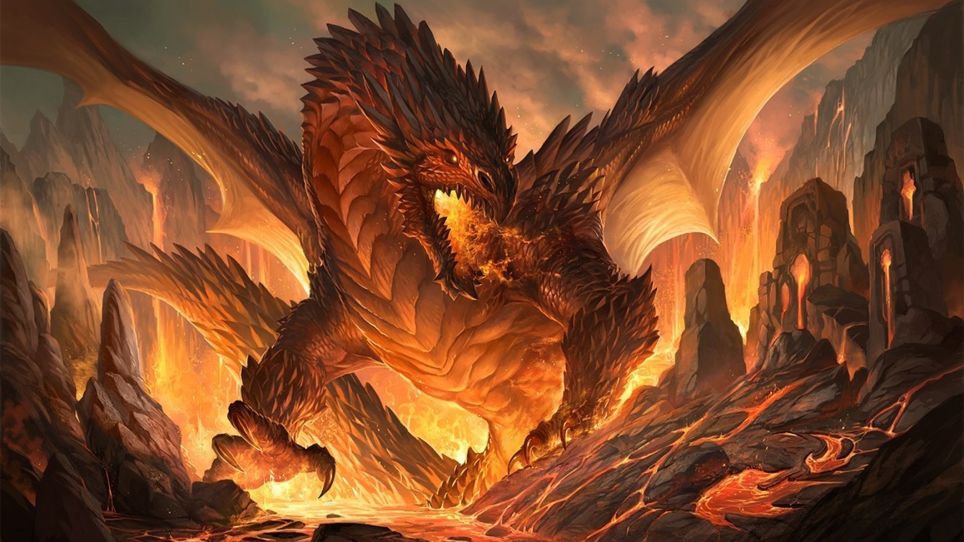 Dragons: Legends of the Skies 884931-fantasy-dragon-wallpaper-1920x1080-image