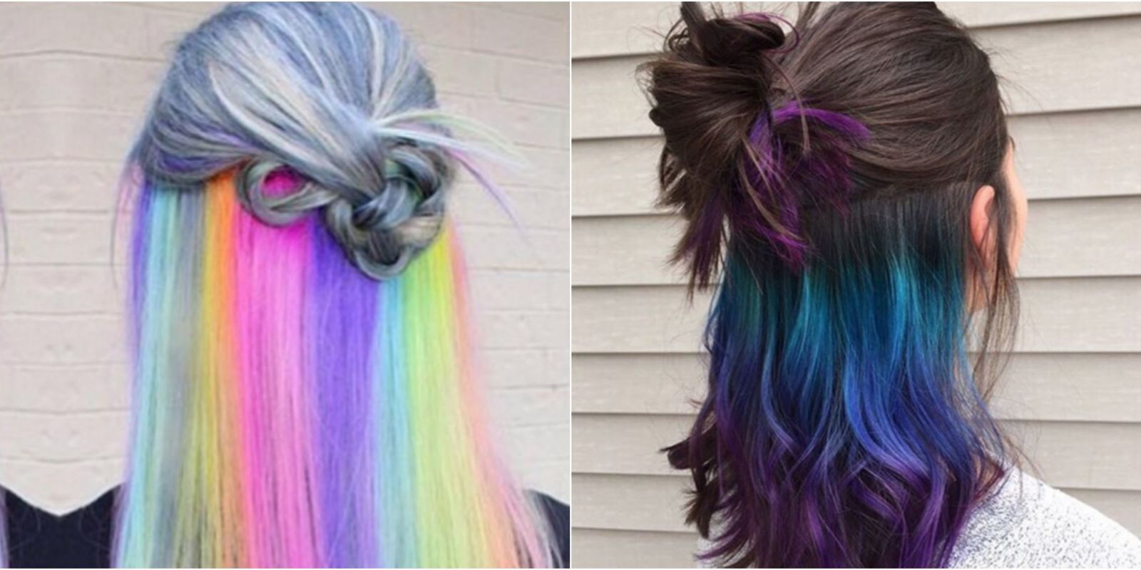 Latest In 'RAINBOW HAIR COLORS', would you do this?  Landscape-1454003011-rainbow-hair-underlights-index-2