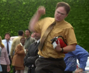 Newcastle United 0 - 1 Arsenal: 4th Place Trophy Secured Dwight-schrute-celebration-jump