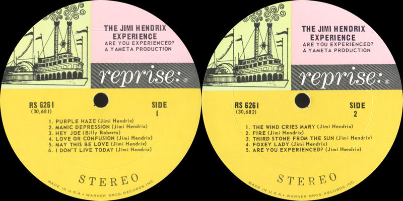 Are You Experienced (1967) AreYouExperiencedRS6261USALabel
