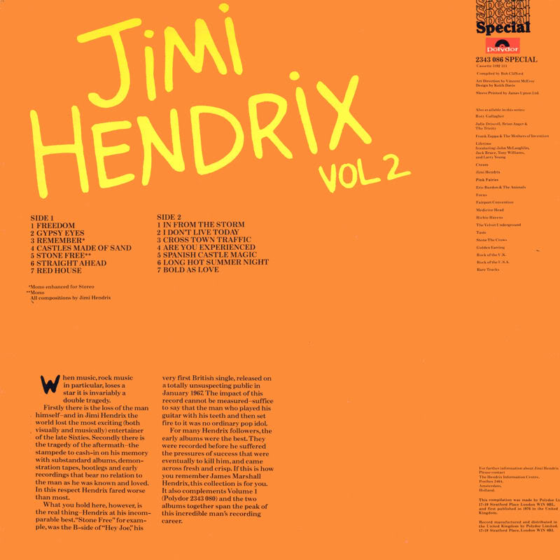 Discographie : Rééditions & Compilations JimiHendrixVol2B