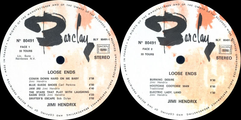 Discographie : Made in Barclay - Page 2 LooseEndsBarclay80491Label