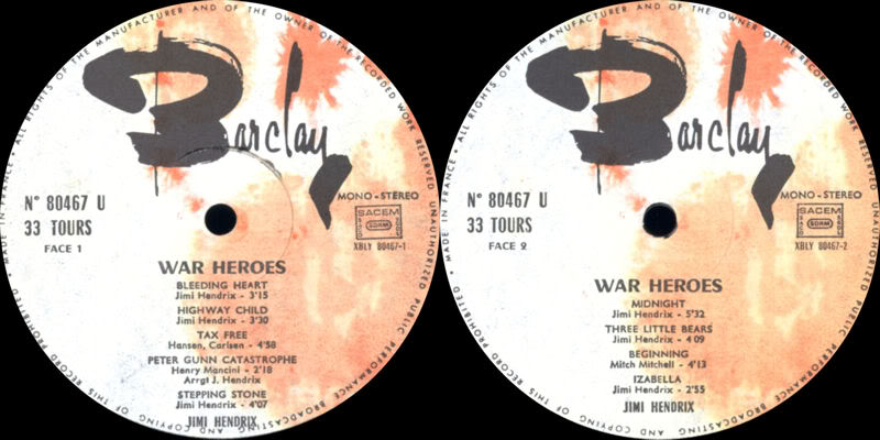 Discographie : Made in Barclay - Page 2 WarHeroesBarclay80467Label