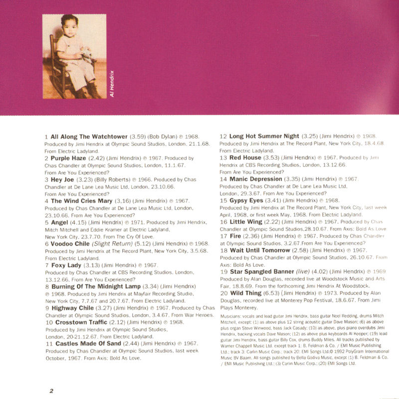 Discographie : Compact Disc   - Page 5 Polydor517235-2TheUltimateExperienceLivret1_zpsf15d4c6a