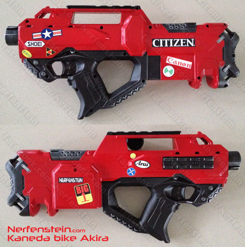 GirlyGamer / Nerfenstein cosmetic blaster mods - Page 3 Nerfenstein-kaneda-akira-bike-nerf-mod