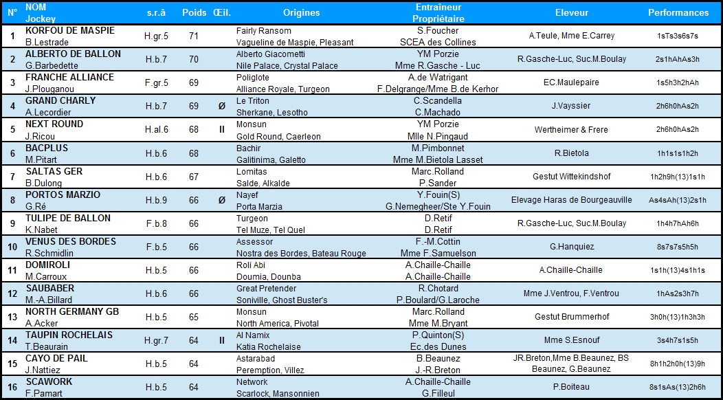 Prix Guillaume d'Ornano 2014 (H., L. Clairefontaine) 9-08 : Cayo de pail GCHClairef2014