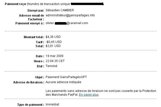 merci pour l'honnntet Paiementgtp