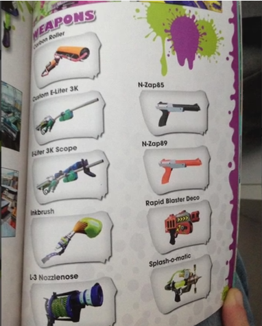 Rumor - Splatoon promo reveals upcoming DLC weapons Cust