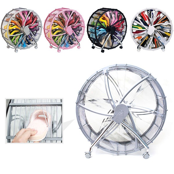 The Ferris Wheel Shoe Rack, Rotating Shoe Rack Ferris-Wheel-Shoe-Organizer-Rack